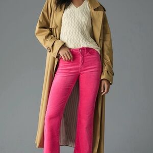 The Yaya Mid-Rise Corduroy Crop Flare Jeans by Pilcro